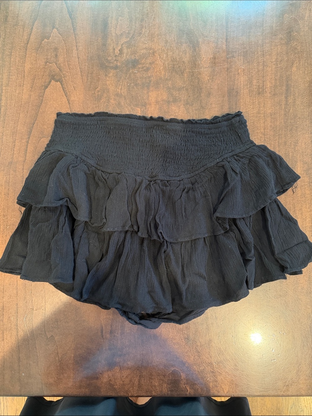 Black Ruffle Layered Women’s Skirt